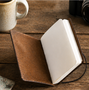 Leather Journal Gift for Her | Hand Embossed Mandala Notebook | Refillable Travel Diary | Vintage Handmade in India - Product Image 1