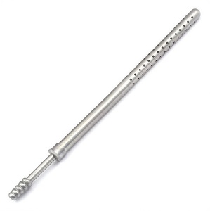 Tubo de Succión Poole con Vástago Recto para una Evacuación de Fluidos Eficaz, Tubo de Succión Quirúrgico Reutilizable de Acero Inoxidable - Product Image 5