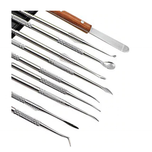 Stainless Steel Dental Wax Carving Tools Wax Carver Carving 10PCS Set Surgical Dental Sculpture Knife <b>Case</b> By Grip Surgical - Product Image 4