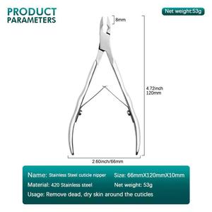 MORJE Surgical Professional Stainless Steel <b>Nail</b> Clipper 12.5mm Flat Jaw Sharp Tip For Finger Adult Simple Style <b>Nail</b> <b>Tool</b> - Product Image 4