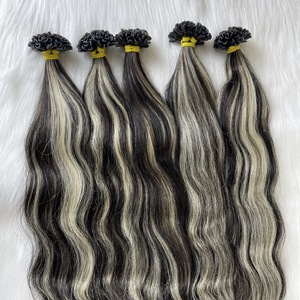 Extensions de cheveux à pointes en kératine de qualité supérieure au meilleur prix, couleur naturelle, texture droite, cheveux de haute qualité, Thanh Hair-Dyed - Product Image 2