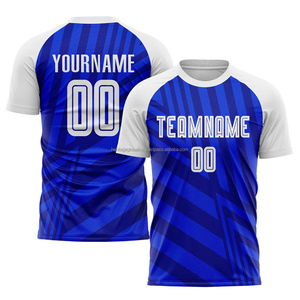 Premium Custom Navy Sublimación Fútbol Uniforme Jersey Set Sublimación Impreso Nombre Números Equipos Clubes - Product Image 6