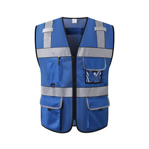Chaleco de trabajo duradero, reflectante y de seguridad para la seguridad en el lugar de trabajo, proyectos de construcción y trabajo al aire libre. - Product Image 1