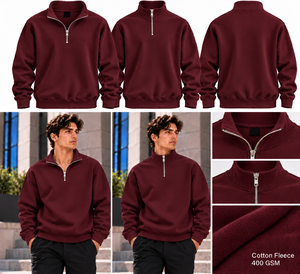 Sudadera con Cierre de Cremallera, Directo de Fábrica, Algodón y Poliéster Premium, Transpirable, Cálida, Manga Larga, Estilo Urbano, para Invierno - Product Image 2