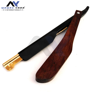 Professional Plastic Handle Slide Lock Straight Edge <b>Razor</b> Barber Shaving Tool Stainless Steel Replaceable <b>Blade</b> Salon Quality - Product Image 2