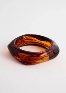 Brazalete de Resina Hecho a Mano de Lujo con Patrón de Caparazón de Tortuga, Diseño Exquisito, Set de Regalo Personalizado - Product Image 1