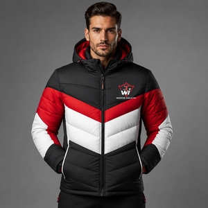 <b>Men</b> Puffer <b>Jacket</b> Premium <b>Lightweight</b> Winter Coat Quilted Insulation Comfortable Warm Breathable Outerwear For Outdoor Travel - Product Image 4