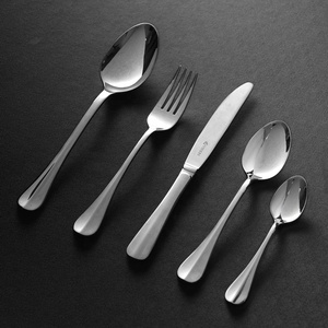 <b>Gold</b> Plated Stainless Steel <b>Cutlery</b> Set with Matte <b>Black</b> Handle Design Flatware Set for Restaurant Wedding Home Hotel Parties - Product Image 5