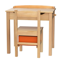 Ensemble Table et Chaise Ergonomiques Modernes en Bois Massif pour Enfants – Écologique et Durable pour Écoles, Crèches, Aires de Jeux et Jardins d'Enfants (Vente en Gros)