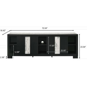 Mobile TV Rustico in Legno di Recupero con Ripiano Aperto per Soggiorno - 1 Pezzo - Product Image 6