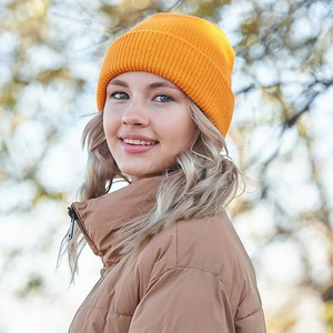 White Knit Beanie Hat Ribbed <b>Winter</b> <b>Cap</b> Unisex Soft Warm Stretch Plain Skull <b>Cap</b> Custom OEM Wholesale Hat - Product Image 6