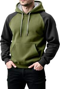 Nueva Sudadera con Capucha de Forro Polar de Doble Cara 100% Algodón para Hombre Joven, Ropa Exterior Cortavientos Ecológica de Ajuste Holgado - Product Image 6