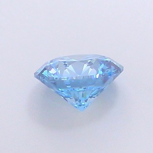 Diamant CVD de laboratoire taille ronde, 1,11 carat, couleur bleu vif fantaisie, clarté VS1, polissage excellent, pierre brute de qualité supérieure pour bague - Product Image 2