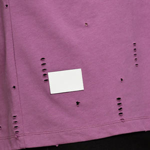 Nouveau design de t-shirt pour homme, effet usé, respirant, léger, matière douce, confortable, prix abordable, t-shirt pour homme avec logo personnalisé, couleurs variées - Product Image 6