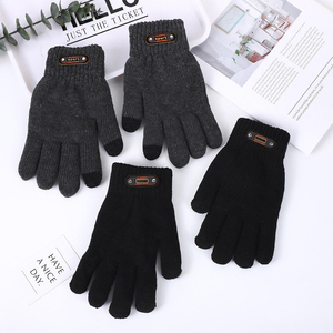 Winter <b>Warm</b> <b>Gloves</b> Women Men Touch Screen Thicken Knitted Guantes Mittens Outdoor Ride Warmer Windproof Hand <b>Glove</b> Gift - Product Image 2