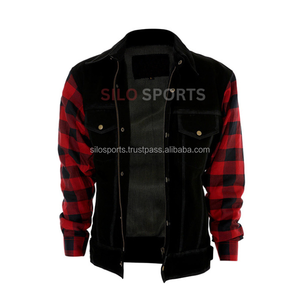 Veste Kevler en denim noir meilleure vente OEM 2025 vente en gros veste Kevler de protection de moto de haute qualité à un prix quantité minimale de commande pour hommes - Product Image 5