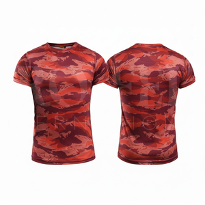 เสื้อยืดแขนสั้นลายพรางคุณภาพพรีเมียม แห้งเร็ว ระบายอากาศได้ดี ยืดหยุ่น เหมาะสำหรับการฝึกกีฬาและออกกำลังกาย คอกลม - Product Image 6