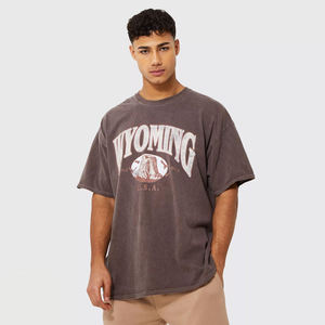 T-shirt Ringer Homme Grande Taille 100% Coton Logo Personnalisé Respirant Décontracté Fitness Streetwear Fabricant Grossiste - Product Image 3