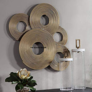 Décoration murale créative en fer forgé pour salon, style luxe léger, art mural suspendu, décoration tridimensionnelle - Product Image 2