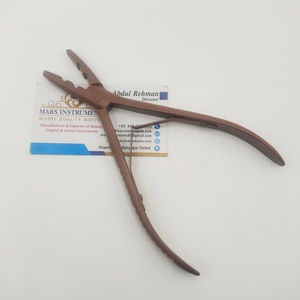 Herramienta para Extensiones de Cabello con Pinza Larga de 2 Orificios, Color Marrón - Product Image 1