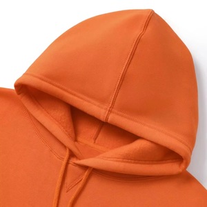 Sweat-shirt à capuche orange pour homme, coupe ample, décontracté, en molleton tricoté, avec poche avant, pour l'automne - Product Image 4