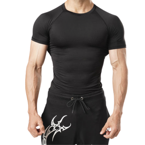 Wholesale Manufacturer of Mens Compression Shirts <b>Base</b> <b>Layer</b> Tops for Men and Women <b>Short</b> <b>Sleeves</b> High Quality Body protection - Product Image 3