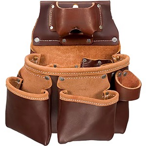 Find similar icon Brown <b>Leather</b> <b>Tool</b> Bag Waist Belt With Multi Compartment Pockets Adjustable Strap For Universal <b>Tool</b> Storage - Product Image 2