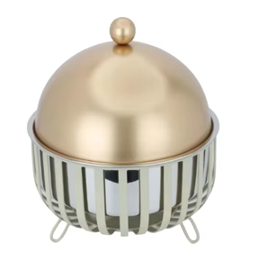 Heavy Gauge Stainless Steel Casserole dish with hammered pattern for Home and Commercial Use - Product Image 6