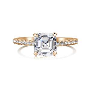 Anillos de Joyería Fina al por Mayor, con Corte Princesa Cuadrado en Plata - Product Image 1