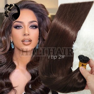 Extensiones de cabello humano Remy vietnamita de trama única I-Top de queratina profunda de todos los colores de alta calidad - Product Image 4