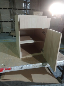 Puerta de Gabinete de Cocina Moderna de MDF BC20D1-R, Panel Plano con Acabado de Madera, Fácil Instalación - Product Image 2