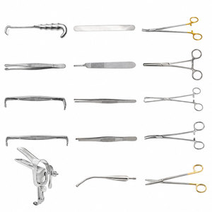 Juego de Instrumentos Quirúrgicos Abdominales de Alta Calidad, Certificado CE, Instrumentos Reutilizables para Ginecología y Cirugía General - Product Image 1