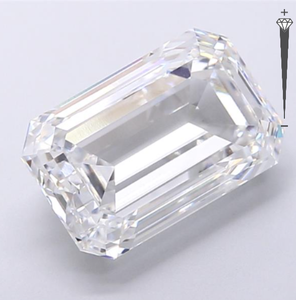 Diamante Cultivado en Laboratorio con Certificación IGI, Corte Esmeralda de 6.30 CT, Color D, Claridad VVS2, CVD LG 770660347, ROYAL GEMS para Joyería - Product Image 2