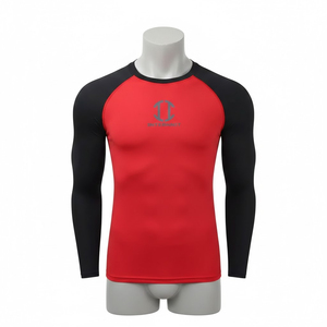 Hauts de sport personnalisés pour hommes UPF50+ en polyester écologique à manches longues, séchage rapide, respirant, anti-UV - Product Image 1