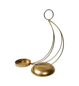 Croissant de lune en fil métallique, feuille de thé, Lite Eid Mubarak - Product Image 1