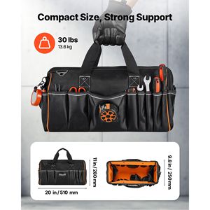 Borsa Portautensili Portatile da 20 Pollici con 33 Tasche, Tracolla Regolabile e Maniglie - Product Image 3