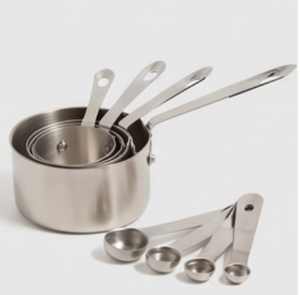 Ensemble de tasses et cuillères à mesurer en acier inoxydable de qualité supérieure, résistant à la chaleur, ustensiles de cuisine en métal, lavage à la main uniquement - Product Image 6
