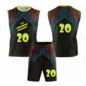 Ensemble de maillots de football sublimés pour l'entraînement des joueurs, uniforme de football personnalisé, respirant, vêtements d'équipe de flag football performants - Product Image 2