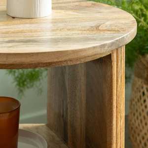 Mesita de noche Vandana Grand Sierra de madera de mango - Product Image 4