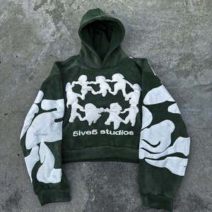 Y2K <b>Gothic</b> Trend Pattern Letter Print Oversized <b>Hoodie</b> Men's 2023 New Fashion Versatile Loose Harajuku Pullover Sweatshirt Men's - Product Image 1