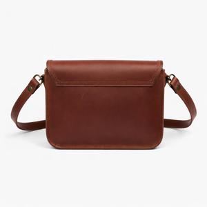 Vintage Genuine Leather Crossbody Bag with Lock Closure Single Strap Brown Color All seasons Daily Use - Product Image 4