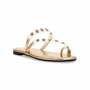 Sandalias de tacón informales doradas CL1818 - Product Image 2