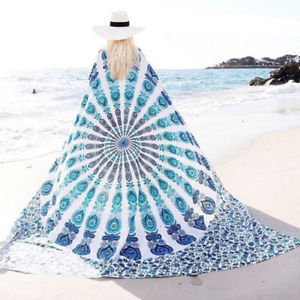 Manta de Playa de Algodón de Alta Calidad con Diseño de Mandala Hindú, Elefante, Estilo Hippie Bohemio, Lavable, Tapiz Impreso para Colgar en la Pared, Personalizable - Product Image 5