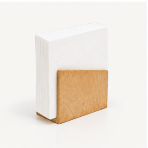 Porta Servilletas de Madera Ecológico para Mesa de Comedor, Soporte para Servilletas Artesanal Minimalista para Restaurante, Cafetería y Decoración del Hogar - Product Image 1