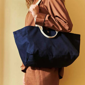 Sac en toile de coton personnalisable, taille designer, pour épicerie, plage, voyage, <span class=keywords><strong>week</strong></span>-<span class=keywords><strong>end</strong></span>, fête, Noël - Product Image 1