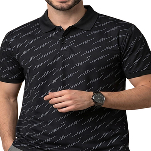 Polo décontracté imprimé pour homme 2026 – Nouvelle mode, manches courtes, confortable, respirant, en coton personnalisé, OEM - Product Image 4