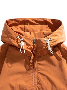 Unisex Lightweight Solid Casual Outerwear Winter 100% Cotton Waterproof <b>Pullover</b> Hoodie Windbreaker <b>Jacket</b> XS Size 2026 - Product Image 4