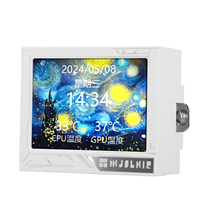 Refroidisseur d'eau AIO Mjolnir Vision 360 WHITE ARGB avec écran LCD IPS magnétique de 3,5 pouces, pompe 2150 tr/min, compatible Intel LGA 1851 AM5, système PC