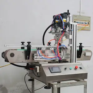 Full automatic capping machine with feeder capping screwing closing machines