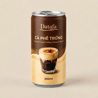 NIEUWE VERSIE 2026 250ml Premium Vietnamese Eierkoffie Beste Prijs voor Groothandel Vietnam Fabriek OEM ODM Gratis Monster